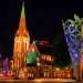 Christchurch: Cathedral bei Nacht