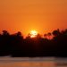 Victoria Falls: Sonnenuntergang am Sambesi am 02.08.2011, 18:00 Uhr