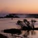 Victoria Falls: Sonnenuntergang am Sambesi am 02.08.2011, 18:00 Uhr