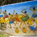 Arusha: Wandmalerei im Via Via