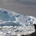 Auf einer Länge von 55 km stauen sich die Eisberge im Fjord