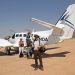 Landung auf dem Airstrip der Serra Cafema Lodge an der angolanischen Grenze