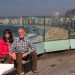 Christa & Bernd auf der Dachterrasse des Porto Bay Hotels